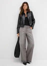 Jean large à taille mi-haute élastiquée, bonprix