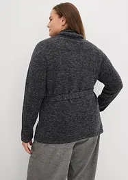 Gilet en maille poils duveteuse, bonprix