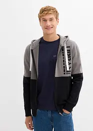 Sweat zippé à capuche 100% coton, bonprix