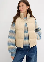 Gilet sans manches enduit et matelassé, bonprix