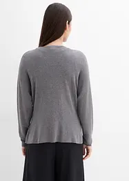 Gilet cintré en maille de viscose mélangée, bonprix