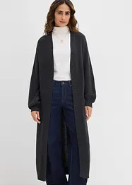 Gilet long en maille à épaules descendues, bonprix