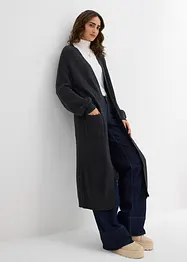 Gilet long en maille à épaules descendues, bonprix