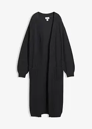 Gilet long en maille à épaules descendues, bonprix