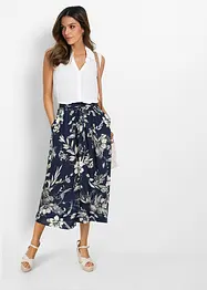 Jupe longue en viscose avec taille élastique et lien à nouer, bonprix