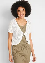 Boléro court en crochet, bonprix