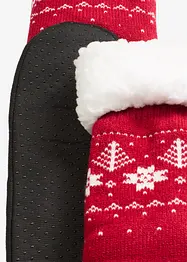 Chaussettes d’intérieur avec semelle antiglisse cousue et doublure moumoute, bonprix