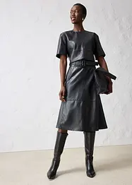 Tunique en cuir d’agneau nappa, bonprix