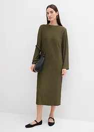 Robe midi aspect froissé, bonprix