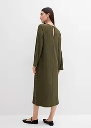 Robe midi aspect froissé, bonprix