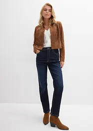 Jean droit taille haute, raccourci, bonprix