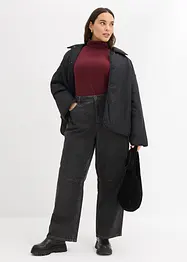 Jean barrel taille mi-haute, bonprix