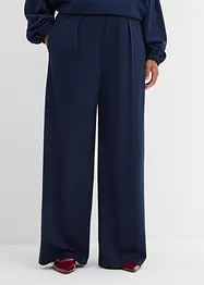 Pantalon palazzo en Punto di Roma confortable, bonprix