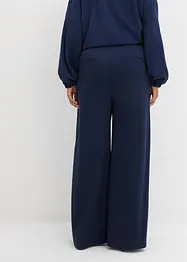 Pantalon palazzo en Punto di Roma confortable, bonprix