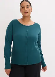 Gilet en fine maille de viscose mélangée, bonprix