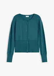 Gilet en fine maille de viscose mélangée, bonprix