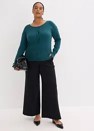 Gilet en fine maille de viscose mélangée, bonprix