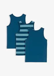 Lot de 3 débardeurs en coton doux et extensible, bonprix