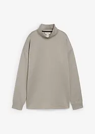 Sweat-shirt en néoprène à col montant, bonprix