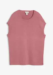 Pull doux sans manches en viscose mélangée, bonprix