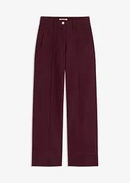 Pantalon en twill avec passepoil et poches raglan, bonprix
