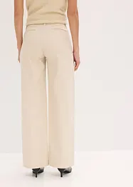Pantalon en twill avec passepoil et poches raglan, bonprix