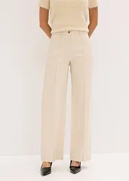 Pantalon en twill avec passepoil et poches raglan, bonprix