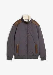 Doudoune courte déperlante avec détails enduits, bonprix