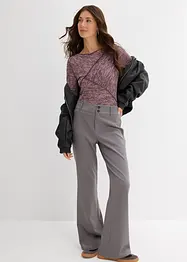 T-shirt manches longues doux en viscose majoritaire, bonprix