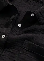 Chemise de nuit boutonnée en gaze de coton, oversize, bonprix