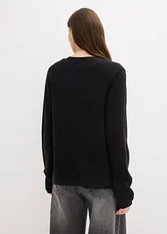 Gilet en maille de coton mélangé, bonprix