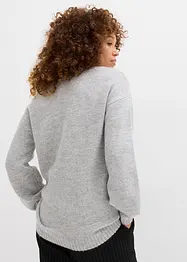 Pull en fine maille douce à manches ballon, bonprix