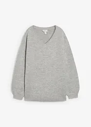 Pull en fine maille douce à manches ballon, bonprix