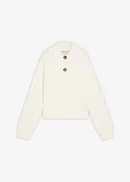 Pull col polo, bonprix