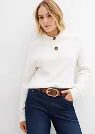 Pull col polo, bonprix
