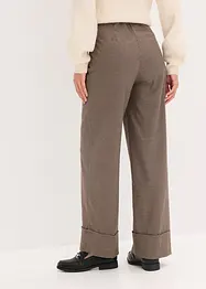 Pantalon à taille élastiquée, imprimé carreaux, bonprix