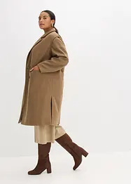 Manteau duveteux à manches amovibles, bonprix