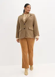 Blazer motif chevrons en laine mélangée, bonprix