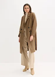 Manteau duveteux à manches amovibles, bonprix