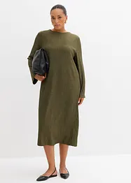 Robe midi aspect froissé, bonprix