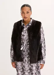 Gilet sans manches en peluche, bonprix