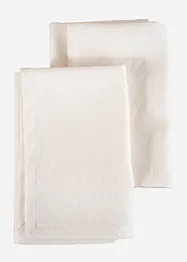 Lot de 2 serviettes de table en coton premium, bonprix