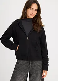Sweat zippé oversize, bonprix