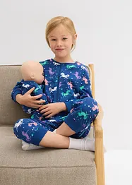 Combipyjama 100% coton avec combinaison poupée (ens. 2 pces), bonprix