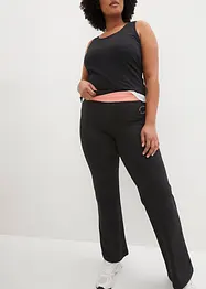 Pantalon de sport en coton, jambes évasées, bonprix