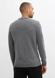 Pull en fine maille, coton recyclé majoritaire, bonprix