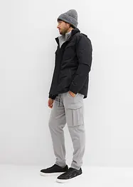 Parka technique imperméable à capuche enroulable et épaulettes, bonprix