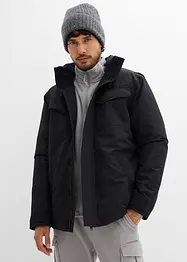 Parka technique imperméable à capuche enroulable et épaulettes, bonprix