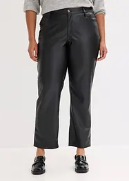Pantalon enduit à taille élastiquée, bonprix
