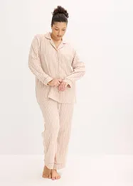 Pyjama en flanelle avec pochette cadeau, bonprix